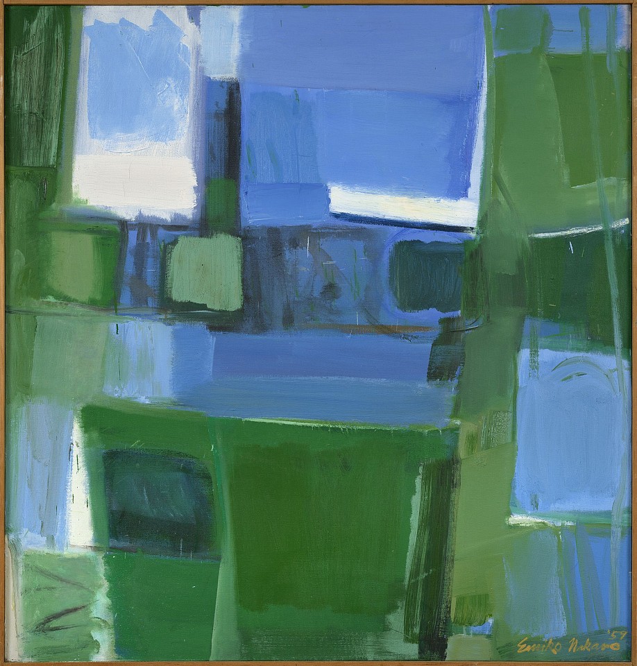 Emiko Nakano, February Painting No. 2 | SOLD, 1959
Oil on canvas, 48 x 46 in. (121.9 x 116.8 cm)
NAK-00002