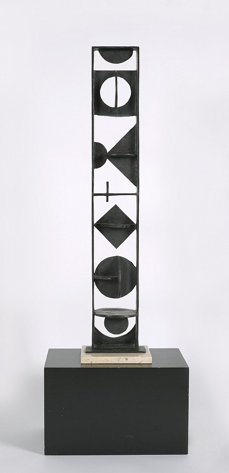 Dorothy Dehner, Ladder II, 1968
Bronze on stone plinth and composite base, 35 x 7 x 6 in. (88.9 x 17.8 x 15.2 cm)
DEH-00010