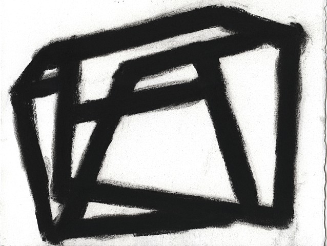 Ken Greenleaf, Blackline 2010-12, 2010
Charcoal on paper, 8 1/212 x 11 in. (20.3 x 27.9 cm)
GRE-00014