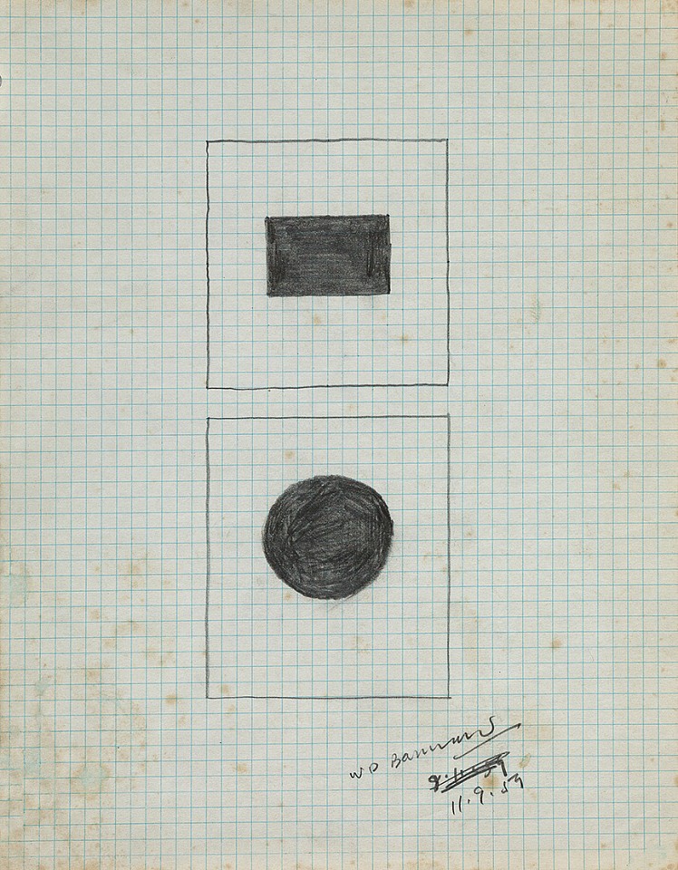 Walter Darby Bannard, Untitled, 1959
Pencil on paper, 8 1/2 x 11 in. (21.6 x 27.9 cm)
BAN-00091