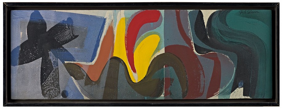 Syd Solomon, Ritmo | SOLD, 1976
Acrylic and aerosol enamel on canvas, 12 x 35 in. (30.5 x 88.9 cm)
SOLD © Estate of Syd Solomon

SOL-00013