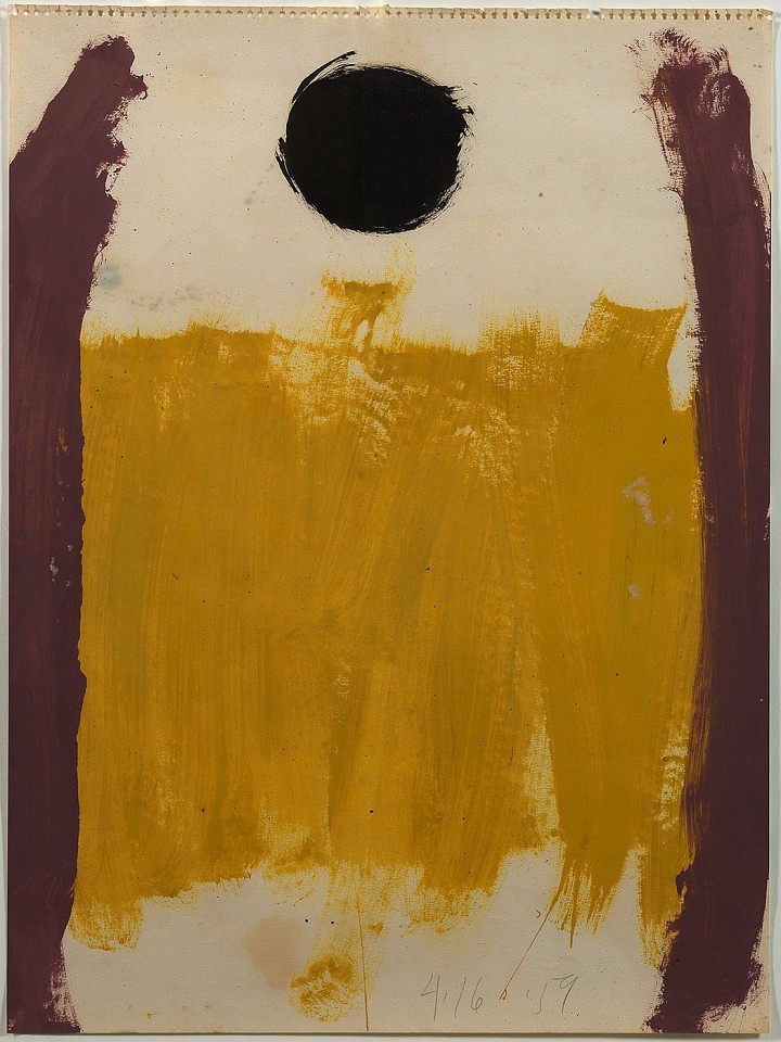 Walter Darby Bannard, Untitled, 1959
Brushed alkyd resin on paper, 24 x 18 in. (61 x 45.7 cm)
BAN-00124