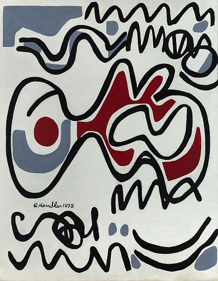 Raymond Hendler, Red Hot Mama | SOLD, 1972
Acrylic on canvas, 48 x 38 in. (121.9 x 96.5 cm)
SOLD © Estate of Raymond Hendler
HEN-00075