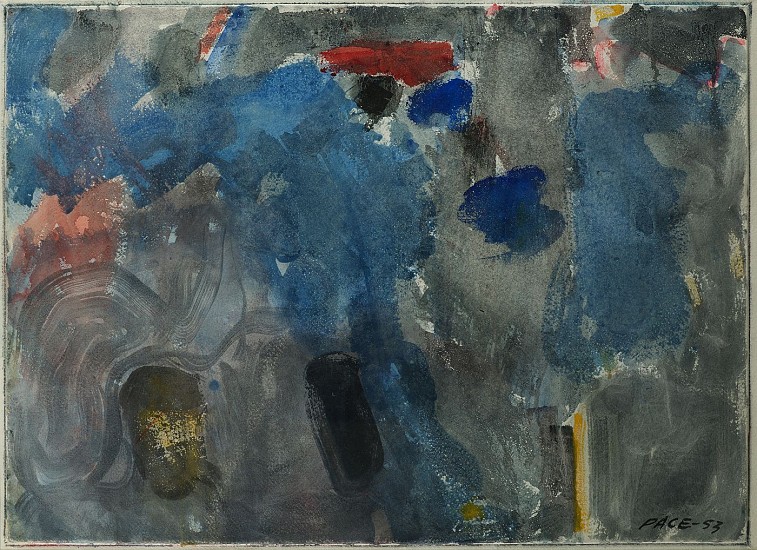 Stephen Pace, Untitled (53-W21A) | SOLD, 1953
Watercolor on paper, 31 x 39 in. (78.7 x 99.1 cm)
SOLD
PAC-00154