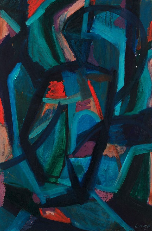 Judith Godwin, Blue Figure | SOLD, c. 1955
Oil on canvas, 36 x 24 in. (91.4 x 61 cm)
SOLD
GOD-00026