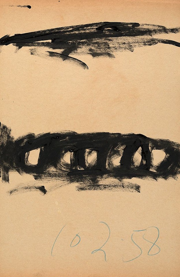 Walter Darby Bannard, Untitled, 1958
Charcoal on paper, 18 x 11 1/2 in. (45.7 x 29.2 cm)
BAN-00082