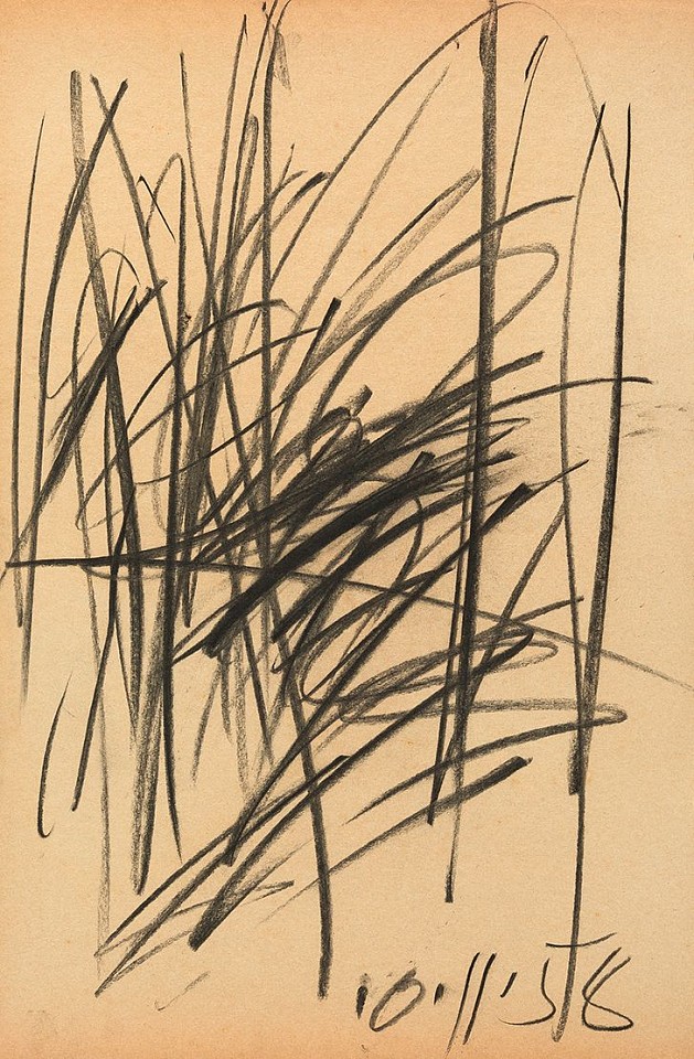 Walter Darby Bannard, Untitled, 1958
Charcoal on paper, 18 x 11 1/2 in. (45.7 x 29.2 cm)
BAN-00080