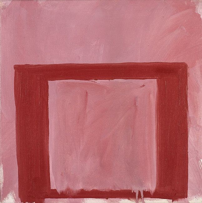 Perle Fine, Cool Series (Red over Pink) | SOLD, c. 1961-1963
Oil on canvas, 14 x 14 in. (35.6 x 35.6 cm)
© AE Artworks
FIN-00034