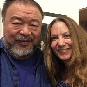News: Ai Weiwei and Christine Berry at the Premiere of Human Flow, October  8, 2017 