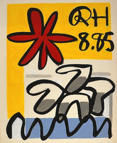 Raymond Hendler, No. 5, Aug. 85 | SOLD, 1985
Acrylic on paper, 12 x 10 in. (30.5 x 25.4 cm)
SOLD © Estate of Raymond Hendler
HEN-00133