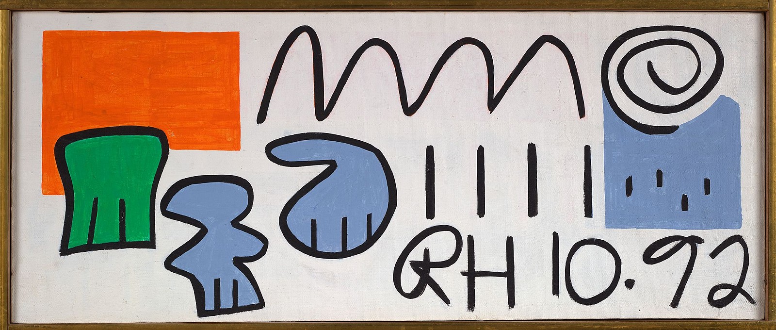 Raymond Hendler, RH 10.92, 1992
Acrylic on canvas, 11 x 27 in. (27.9 x 68.6 cm)
© Estate of Raymond Hendler
HEN-00215