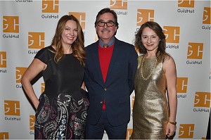 News: Christine Berry, Eric Dever, and Susan Vecsey Photographed at the Guild Hall Academy of the Arts Awards Dinner, March  9, 2018 