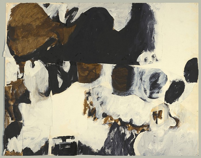 Charlotte Park, Untitled (Black, White, and Brown III), c. 1955
Collage and gouache on paper, 22 3/4 x 28 1/2 in. (57.8 x 72.4 cm)
PAR-00046