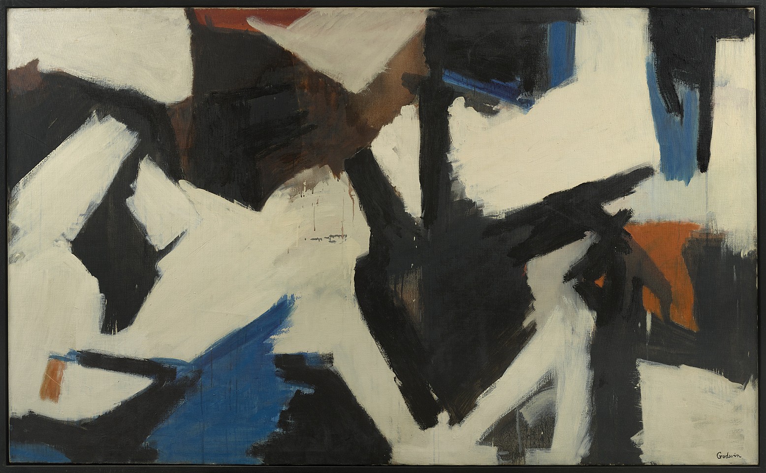 Judith Godwin, Into the Depth | SOLD, 1957
Oil on canvas, 51 1/8 x 84 in. (129.9 x 213.4 cm)
GOD-00049