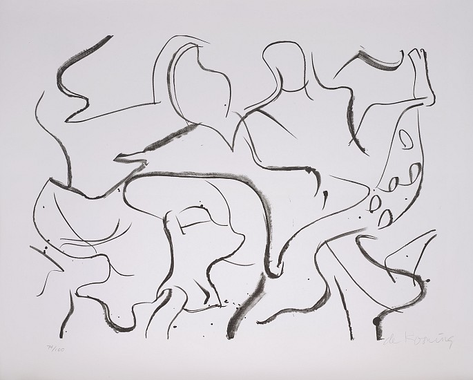Willem de Kooning, Untitled, c. 1982
Lithograph on paper, 22 x 27 in. (55.9 x 68.6 cm)
DEK-00002