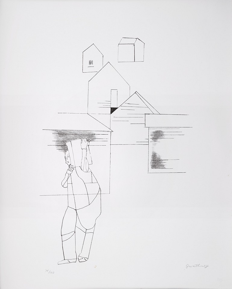 Robert Gwathmey, Portrait with Box
Lithograph on paper, 22 x 27 in. (55.9 x 68.6 cm)
GWA-00001