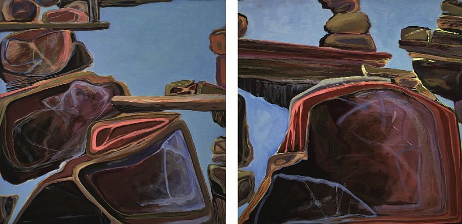 Judith Belzer, Monuments & Markers, Boulders & Borders #2, 2018
Oil on canvas, 20 x 42 1/2 in. (50.8 x 108 cm)
NYSSBEL-00001