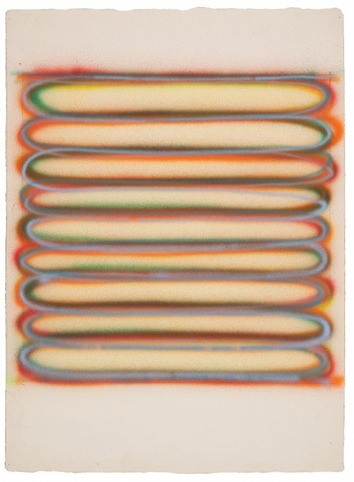 Dan Christensen, Untitled | SOLD, 1968
Acrylic on Arches paper, 30 1/4 x 22 in. (76.8 x 55.9 cm)
CHR-00288