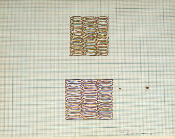 Dan Christensen, Untitled, 1967
Acrylic on graph paper, 17 1/2 x 22 in. (44.5 x 55.9 cm)
CHR-00286