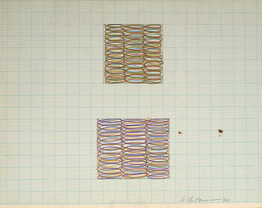 Dan Christensen, Untitled, 1967
Acrylic on graph paper, 17 1/2 x 22 in. (44.5 x 55.9 cm)
CHR-00286