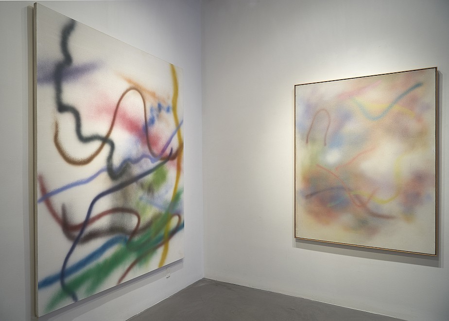 Dan Christensen: Early Spray Paintings (1967-1969) - Installation View