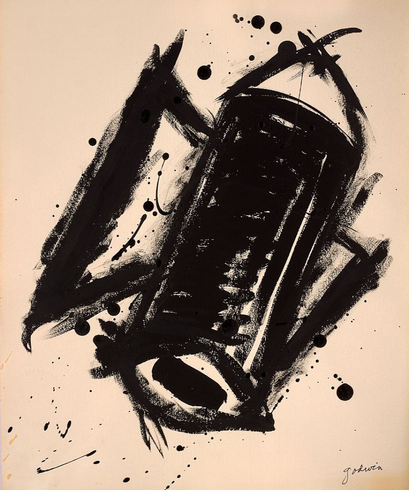 Judith Godwin, Rocket Era
Acrylic on paper, 13 7/8 x 16 7/8 in. (35.2 x 42.9 cm)
GOD-00086