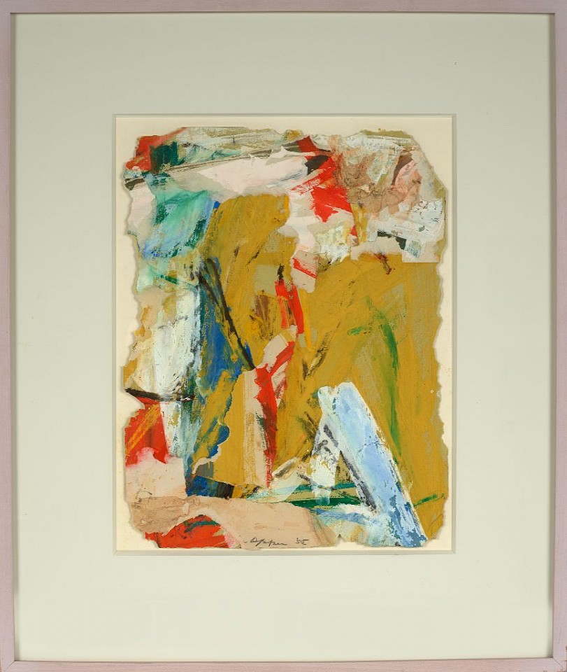 John Opper, Collage, 1955
Oil on paper, 15 1/2 x 11 7/8 in. (39.4 x 30.2 cm)
OPP-00051
