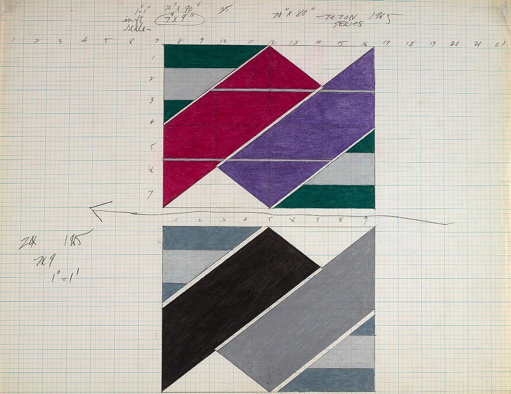 Larry Zox, Teton Series, 1965
Colored Pencil & Graphite on Paper, 17 x 22 in. (43.2 x 55.9 cm)
ZOX-00122