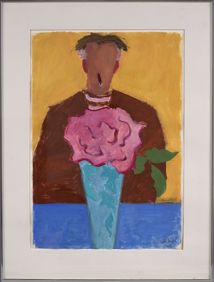 Sally Michel Avery, Vase and Artist (Milton Avery) | SOLD, 1960
Oil on paper, 27 1/2 x 15 1/2 in. (69.8 x 39.4 cm)
AVER-00007