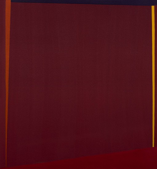 Larry Zox, Cedar Point, c. 1972
Acrylic on canvas, 56 x 52 in. (142.2 x 132.1 cm)
ZOX-00131