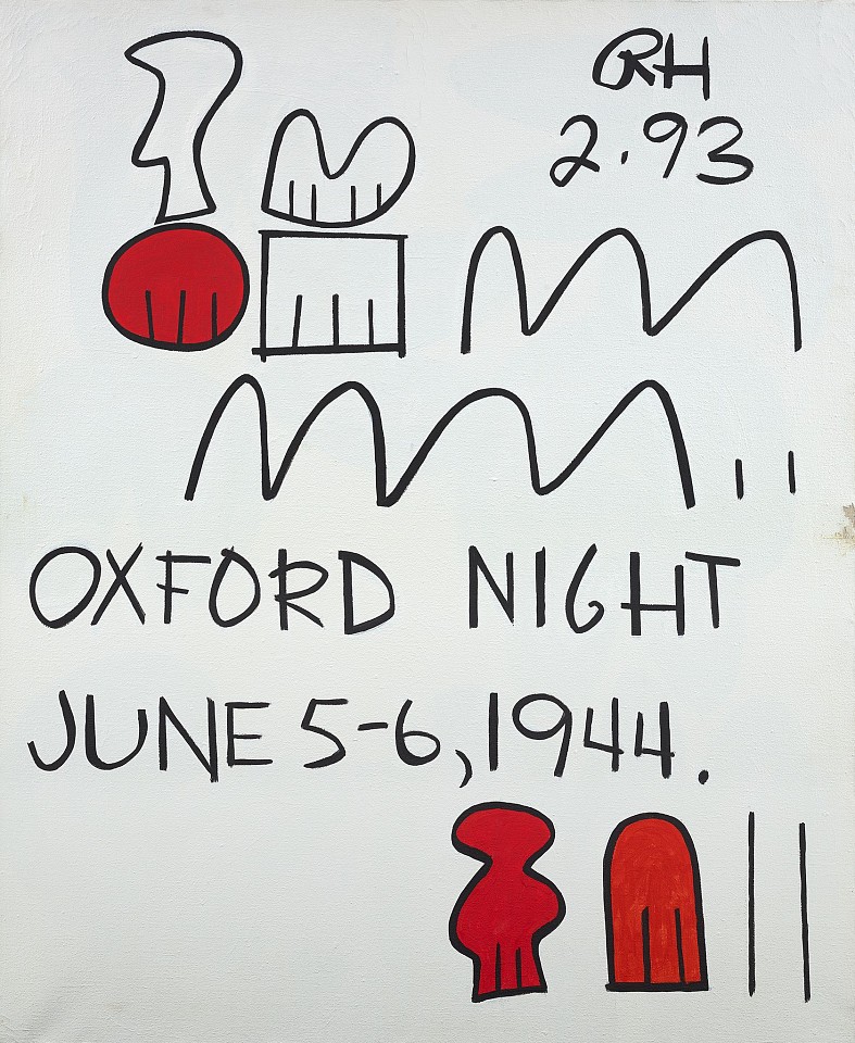 Raymond Hendler, Oxford Night June 5-6, 1994, 1993
Acrylic on canvas, 40 x 33 in. (101.6 x 83.8 cm)
HEN-00195