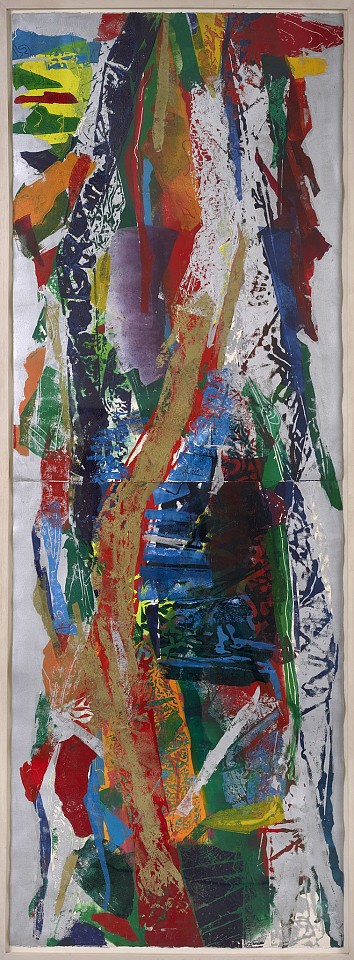 John Chamberlain, Mac Snasky's Taxi | SOLD, 1989
Colored monotype on paper, 82 x 29 3/8 in. (208.3 x 74.6 cm)
CHA-00001