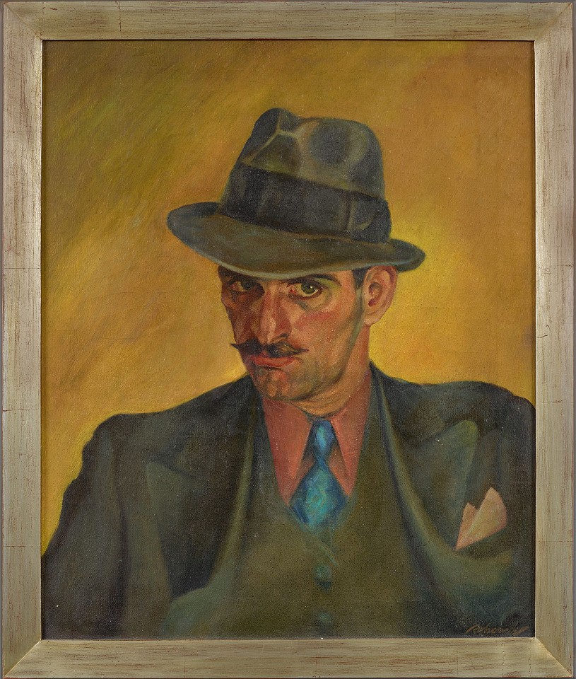 Meyers Rohowsky, Self Portrait, c. 1945
Oil on canvas, 24 x 20 in. (61 x 50.8 cm)
ROH-00020