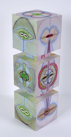 Ida Kohlmeyer, Stacked #1, 1969
Mixed media on canvas over wood, 31 x 9 x 9 in. (78.7 x 22.9 x 22.9 cm)
KOH-00006