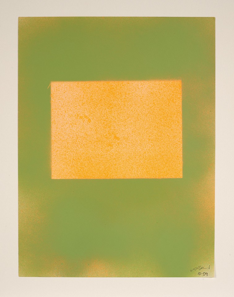 Walter Darby Bannard, 10.59, 1959
spray paint on paper, 11 7/8 x 9 in. (30.2 x 22.9 cm)
BAN-00198