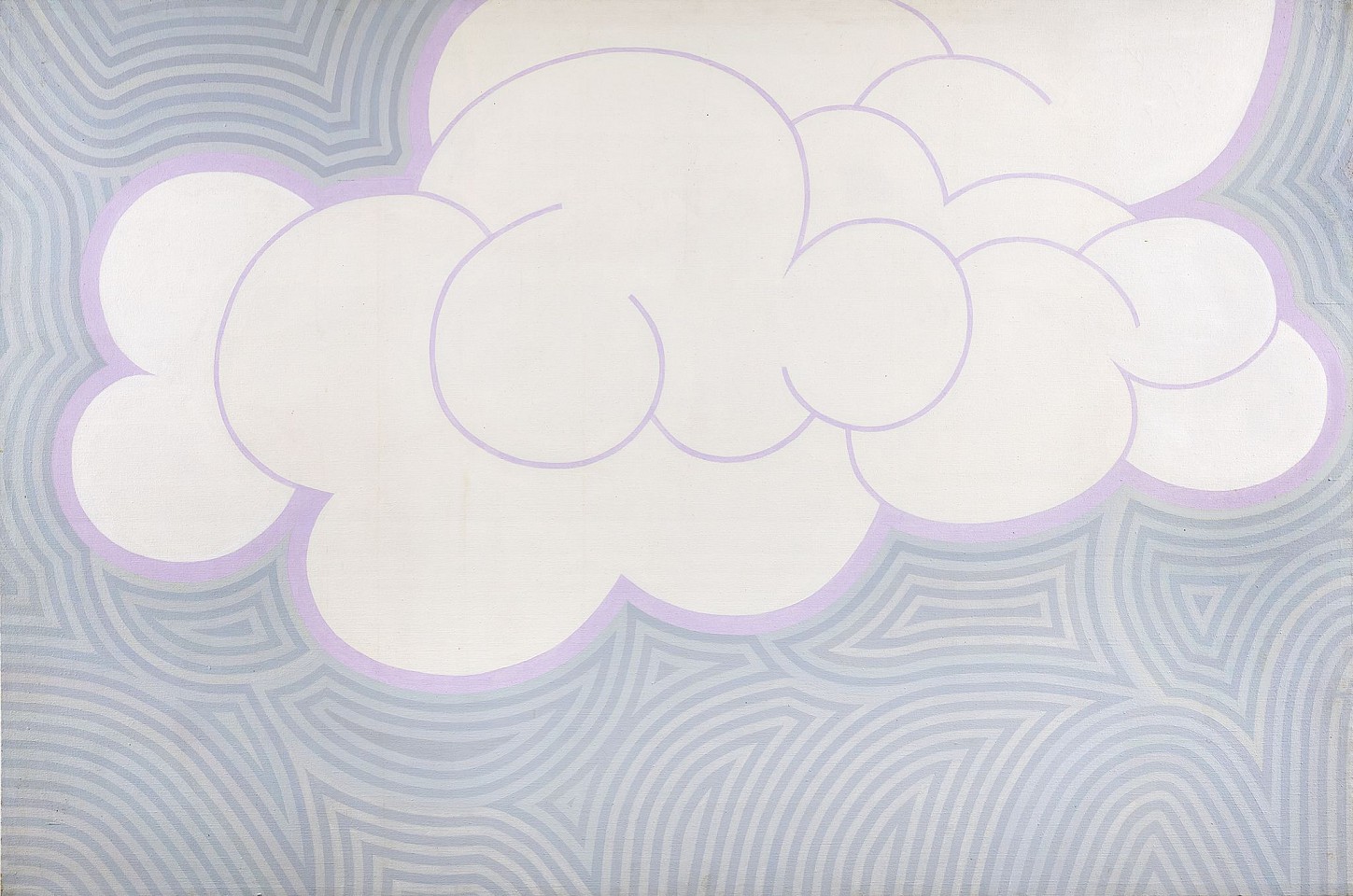 Mary Dill Henry, Untitled (Clouds) | SOLD, 1971-72
Acrylic on canvas, 48 x 72 in. (121.9 x 182.9 cm)
MHEN-00100