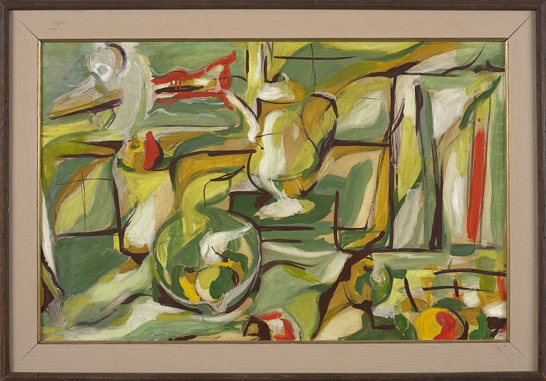 Pearl Angrist, Untitled Still Life, c. 1950
Oil on board, 22 x 34 in. (55.9 x 86.4 cm)
ANG-00015