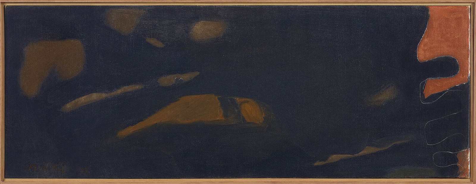 Perle Fine, Untitled (Prescience) | SOLD, 1951
Oil on canvas, 14 1/2 x 38 1/2 in. (36.8 x 97.8 cm)
© A.E. Artworks
FIN-00073