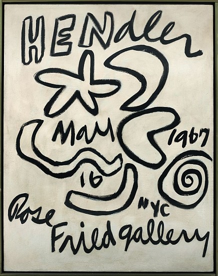 Raymond Hendler, Poster Painting, 1967
Acrylic on linen, 42 x 33 in. (106.7 x 83.8 cm)
HEN-00251
