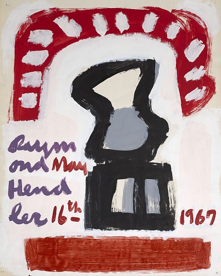 Raymond Hendler, Untitled, 1967
Acrylic on paper, 33 7/8 x 19 in. (86 x 48.3 cm)
HEN-00379