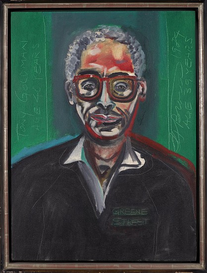 Frederick J. Brown, Tony Goldman, Age 40 Years, 1984
Oil on linen, 36 1/4 x 27 1/4 in. (92.1 x 69.2 cm)
BROW-00073