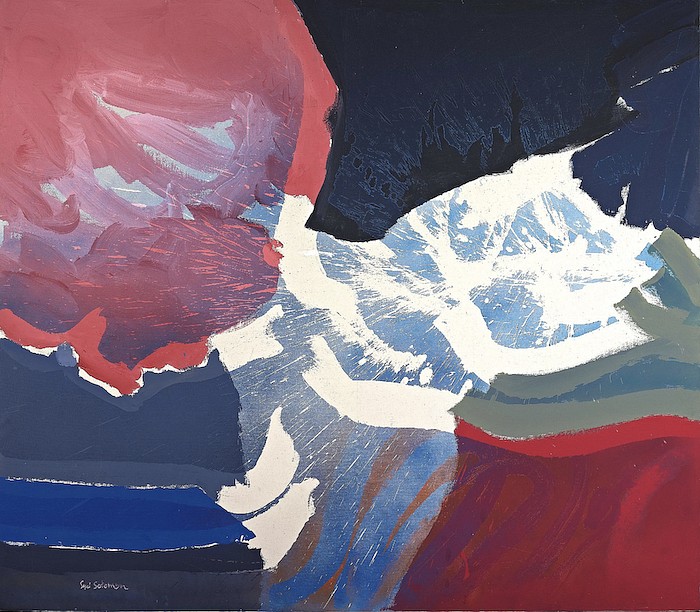 Syd Solomon, George Plimpton's Night on Bastille Day | SOLD, 1978
Acrylic and aerosol enamel on canvas, 66 x 76 in. (167.6 x 193 cm)
© Estate of Syd Solomon
SOL-00079