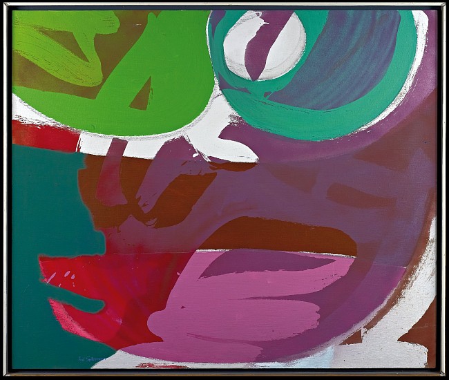 Syd Solomon, Playscape, 1975
Acrylic and aerosol enamel on canvas, 54 x 64 in. (137.2 x 162.6 cm)
© Estate of Syd Solomon
SOL-00069