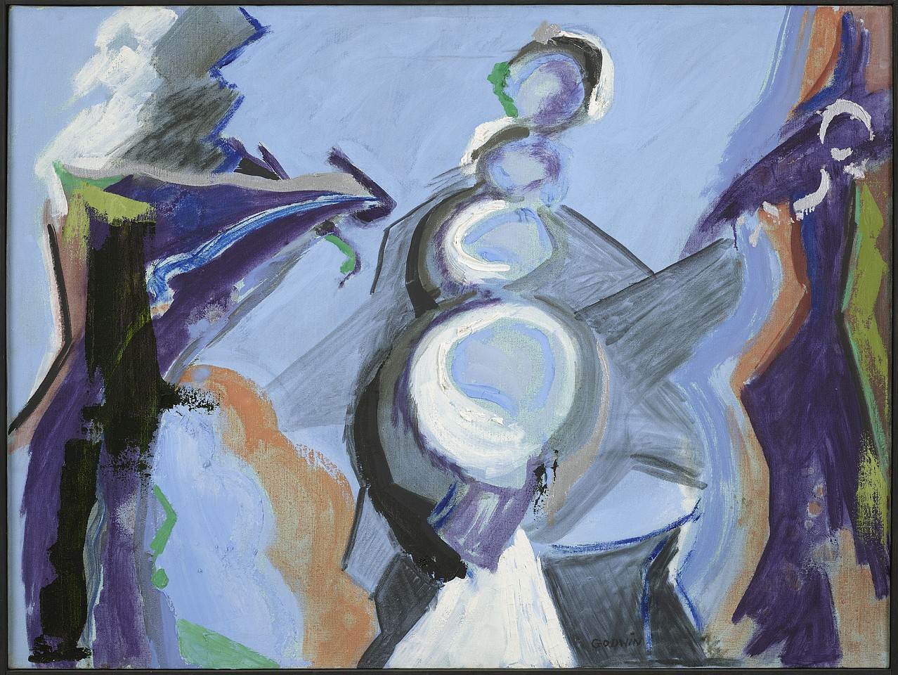 Judith Godwin, White Support | SOLD, 1988
Oil on canvas, 30 x 40 in. (76.2 x 101.6 cm)
GOD-00017