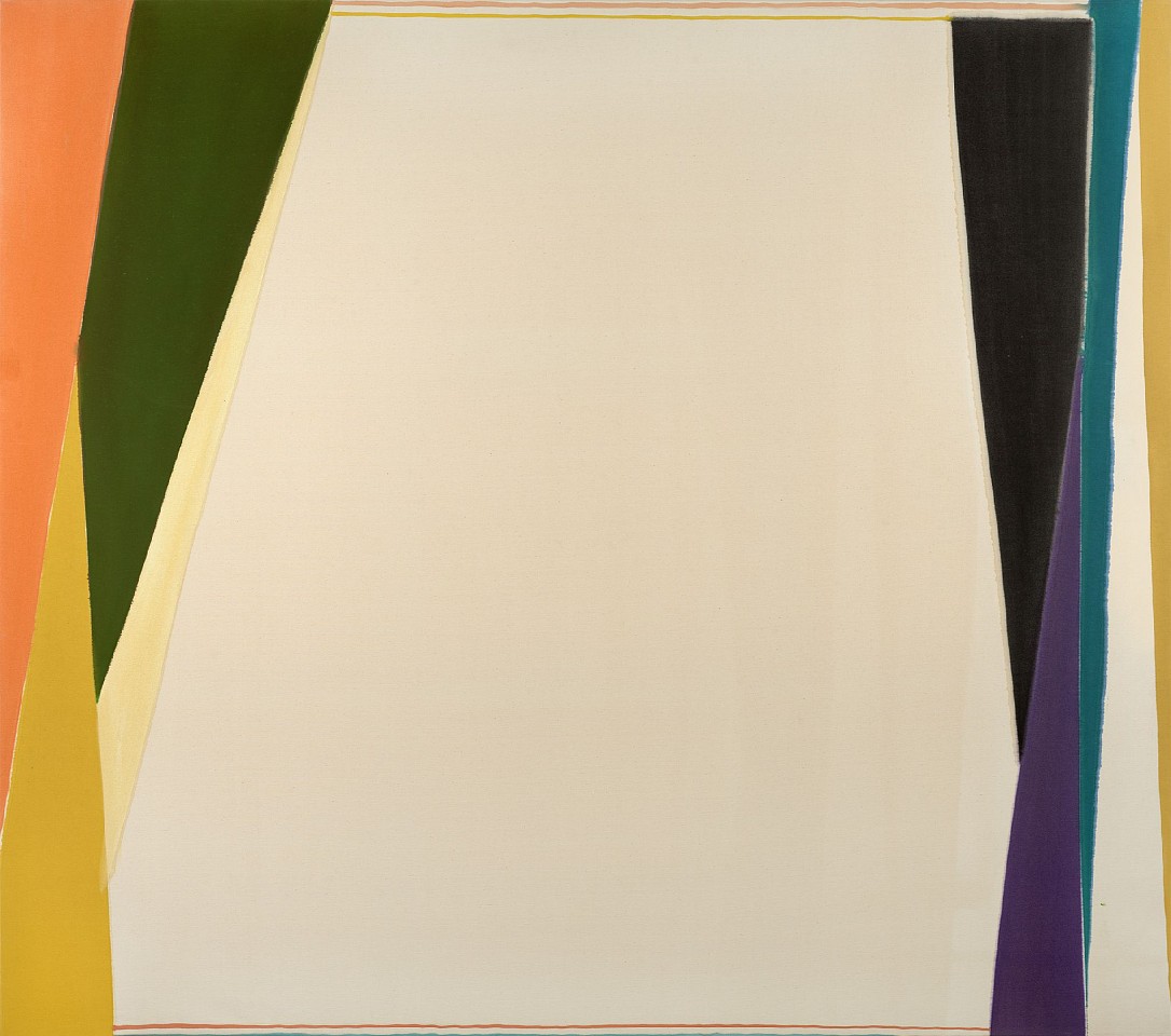 Larry Zox, Untitled, c. 1974
Acrylic on canvas, 81 1/2 x 92 1/2 in. (207 x 234.9 cm)
ZOX-00139
