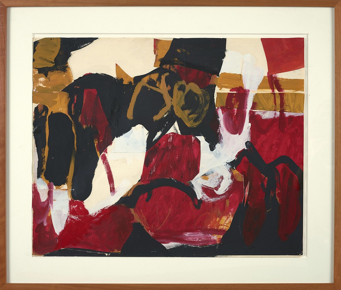 Charlotte Park, Untitled (Black, White, Red, and Brown II), c. 1955
Gouache on paper, 22 1/2 x 28 1/2 in. (57.1 x 72.4 cm)
PAR-00050