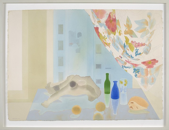 Elizabeth Osborne, Belgravia East Window, 1980
Watercolor on paper, 29 1/2 x 41 1/2 in. (74.9 x 105.4 cm)
OSB-00059