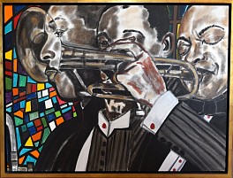 Frederick J. Brown News: MUSEUM EXHIBITION | Universal Heart Chords: Music Paintings of Frederick J. Brown at the New Orleans Jazz Museum, October 12, 2022 - New Orleans Jazz Museum, Louisiana