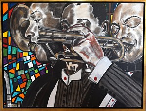 News: MUSEUM EXHIBITION | Universal Heart Chords: Music Paintings of Frederick J. Brown at the New Orleans Jazz Museum, October 12, 2022 - New Orleans Jazz Museum, Louisiana