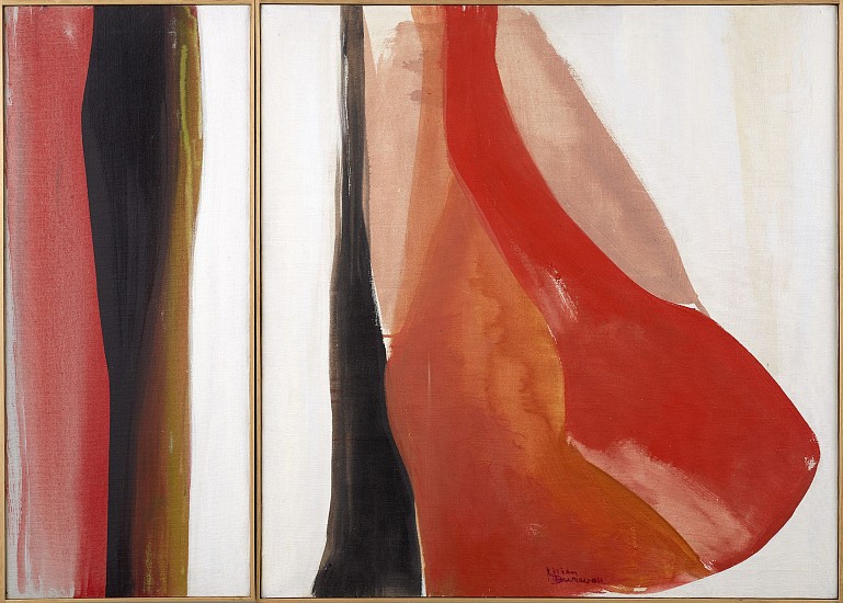 Lilian Thomas Burwell, Red Forms (diptych), 1970
Oil on canvas, 36 x 50 in. (91.4 x 127 cm)
BUR-00004
